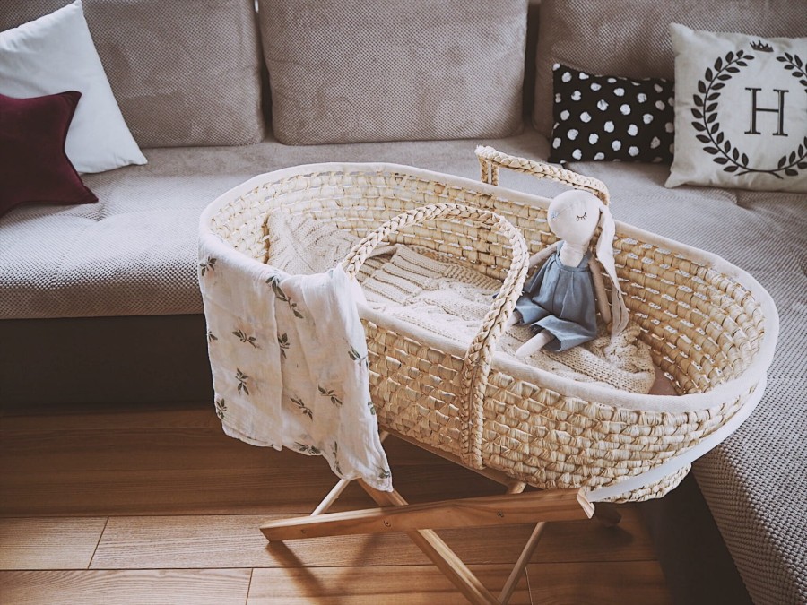 Kosz mojżesza Ahojbaby + materacyk / AhojBaby