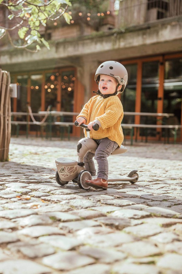 Highwaykick 1 Lifestyle 2w1 Jeździk i hulajnoga z zamykanym schowkiem 1-5 lat Brown Lines / Scootandride