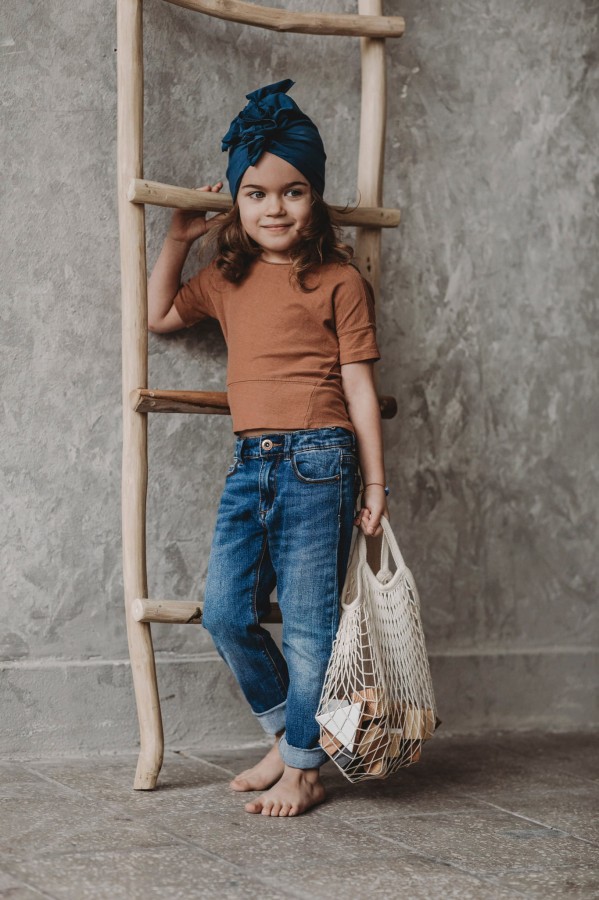 Turban Organic Navy / różne rozmiary / Looks by LUKS