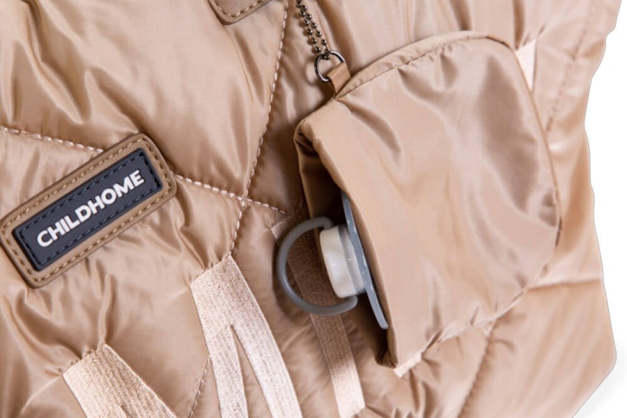 Torba Mommy Bag Pikowana Beżowa / Childhome CWMBBPBE