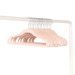 Wieszaki Welurowe dla Dzieci Pink 15 szt. / 3 Sprouts