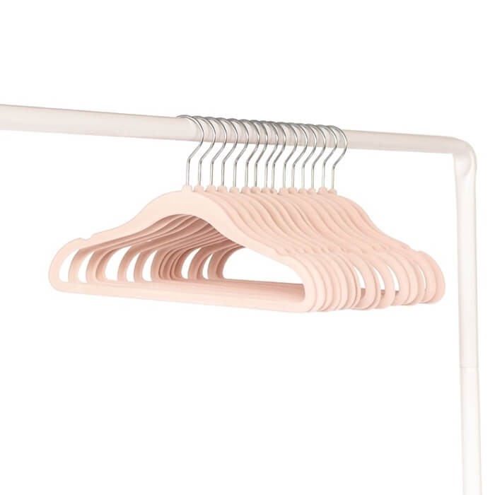 Wieszaki Welurowe dla Dzieci Pink 15 szt. / 3 Sprouts