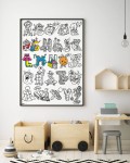 Kolorowanka 100x70cm ALFABET / OMY POS70