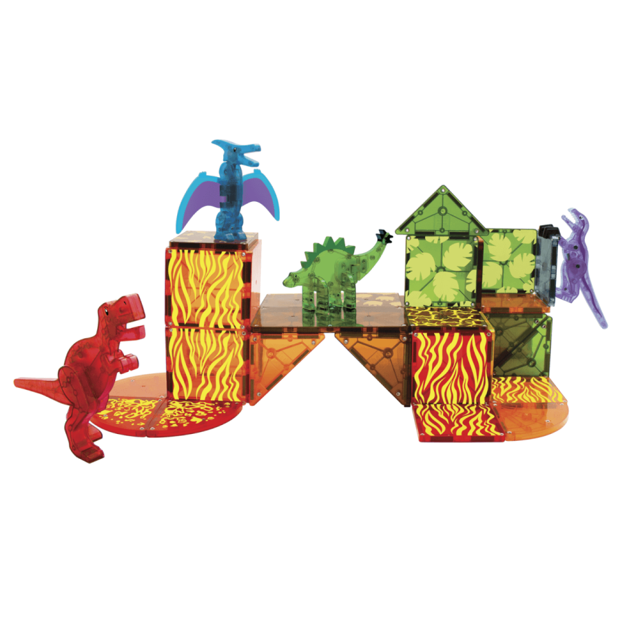 Klocki Magnetyczne Dino World 40 el. / Magna-Tiles