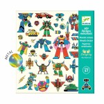 Metaliczne naklejki ROBOTY / Djeco DJ09276