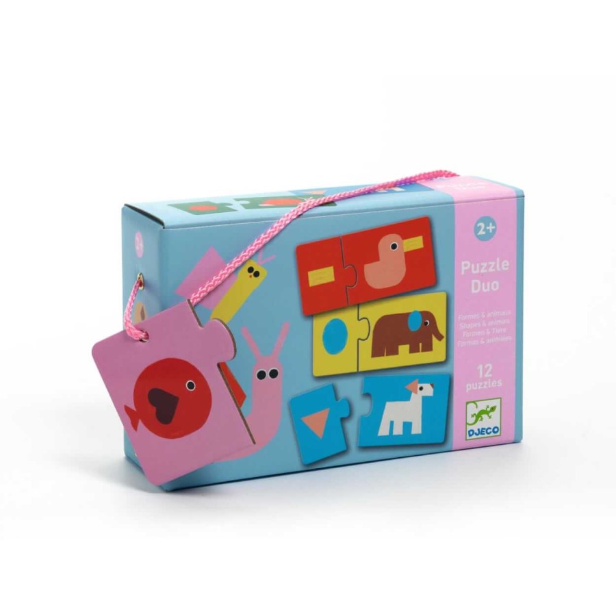 Puzzle duo KSZTAŁTY I ZWIERZĘTA / Djeco DJ08256