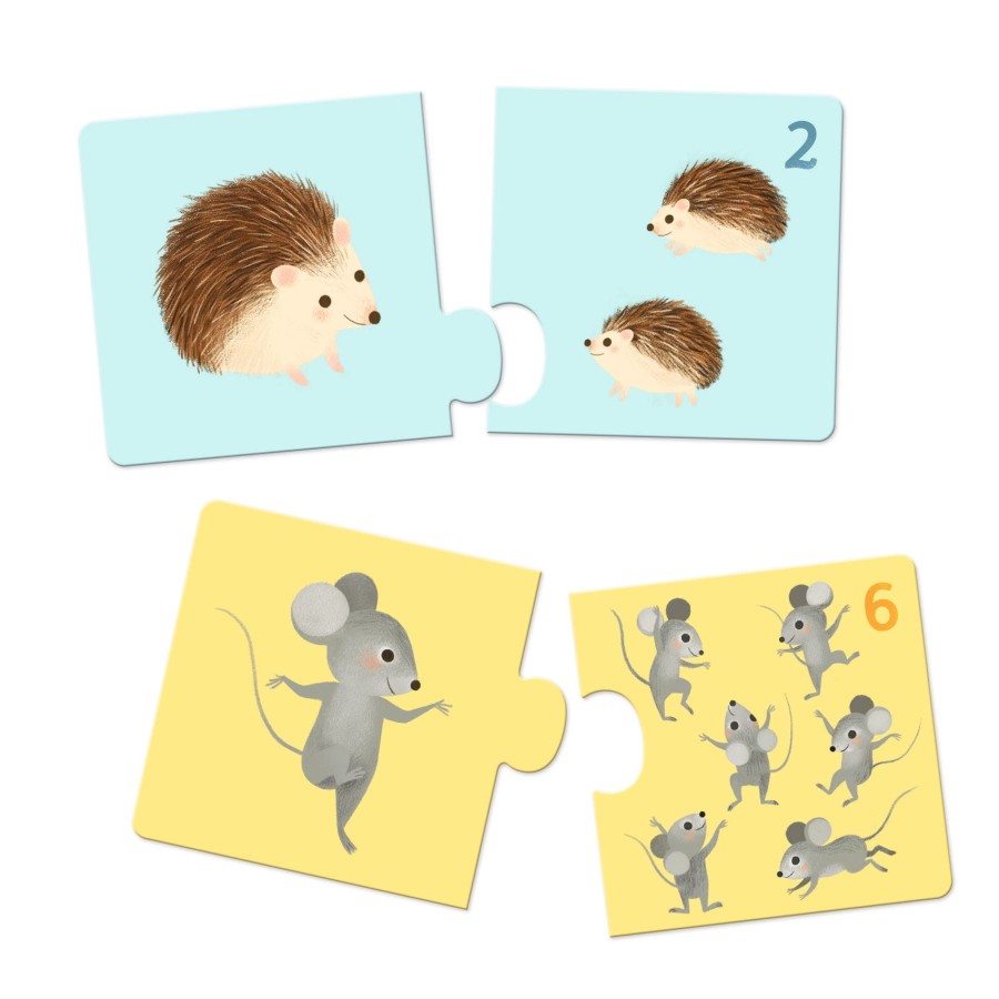 Puzzle duo MAMY I DZIECI ZWIERZĄTKA / Djeco DJ08197