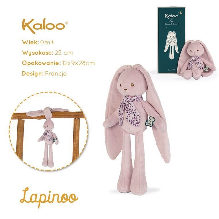 Przytulanka Królik Lawendowy 25 cm w pudełku kolekcja Lapinoo / Kaloo K969940