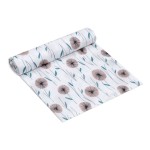 Otulacz bambusowy Flowers 120x120 / Pink no More