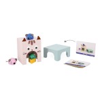 Drewniana układanka Orientacja w przestrzeni - Kot i mysz 3+ / Janod J05078