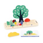 Drewniana układanka Orientacja w przestrzeni Ogród 3+ / Janod J05077