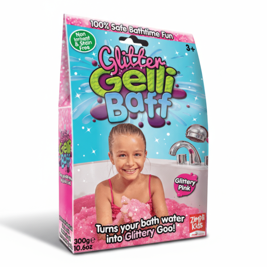 Magiczny proszek do kąpieli Gelli Baff Glitter - różowy, 300 g / Zimpli Kids