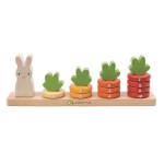 Drewniana zabawka - Królik i liczenie marchewek / Tender Leaf Toys