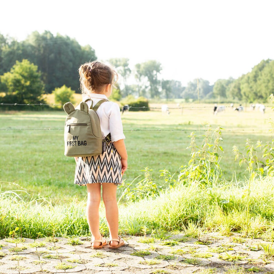 Plecak dziecięcy My First Bag Kanwas Khaki / Childhome CWKIDBKA