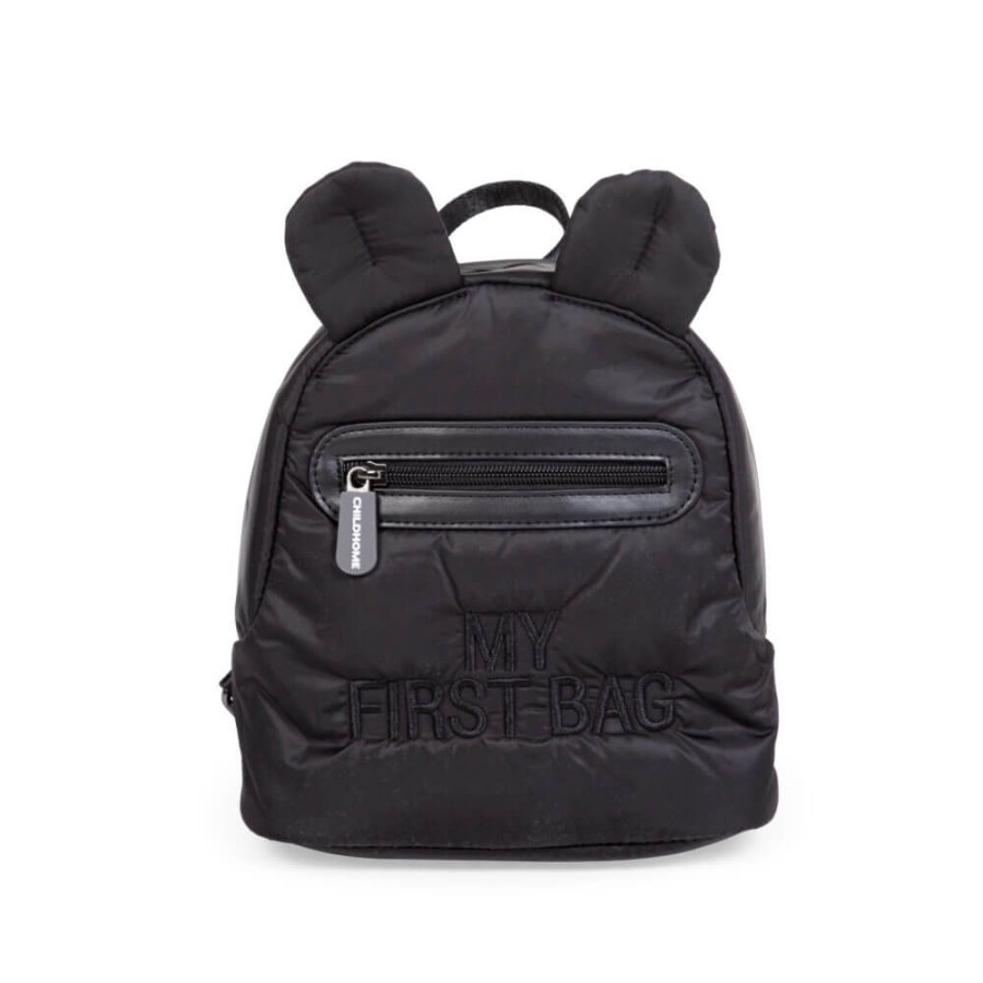 Plecak dziecięcy My First Bag Pikowany Czarny / Childhome CWKIDBPBL