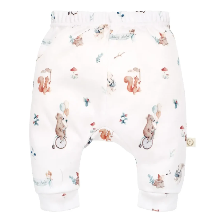 Spodnie niemowlęce organic cotton - forest friends / YOSOY