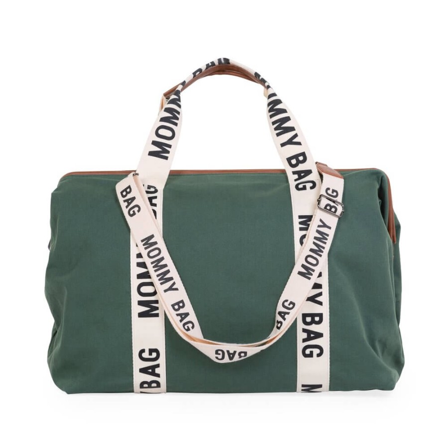 Torba Mommy bag Signature Zielona / Childhome CWMBBSCGR
