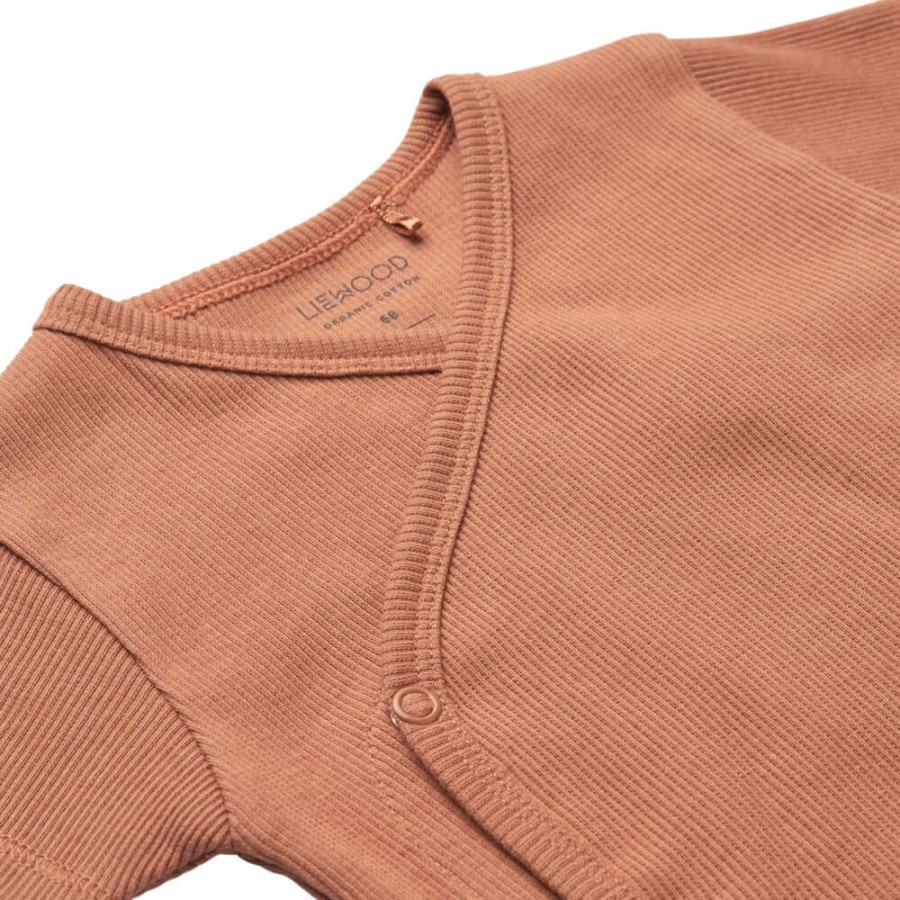 Body niemowlęce z krótkim rękawem Hali 2-pak – Tuscany rose, sandy / Liewood