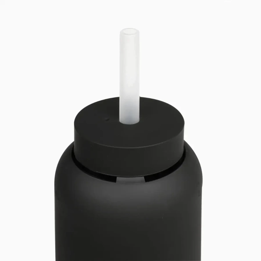 Silikonowa nasadka z rurką do butelek Bink - BLACK / BINK