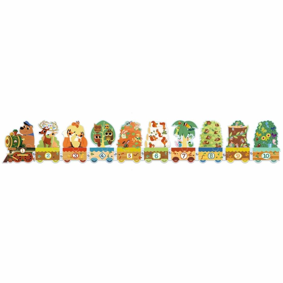 Puzzle trio LEŚNY POCIĄG 20 el./ Djeco DJ08194