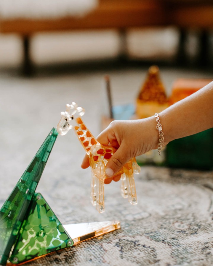 Klocki Magnetyczne Safari Animals 25 el. / Magna-Tiles