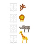 Klocki Magnetyczne Safari Animals 25 el. / Magna-Tiles