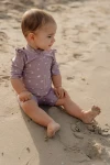 Swimsuit z rękawami Mauve Blossom / Little Dutch
