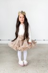 Spódnica Pettiskirt - Cappucino RÓŻNE ROZMIARY / Manufaktura Falbanek
