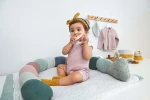 Ogrodniczki Baby Knitted GOTS, Garden Explorer light pink / Lassig