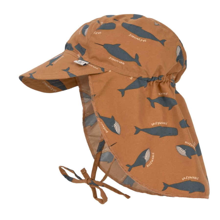 Kapelusz przeciwsłoneczny UV - Whale caramel / Lassig