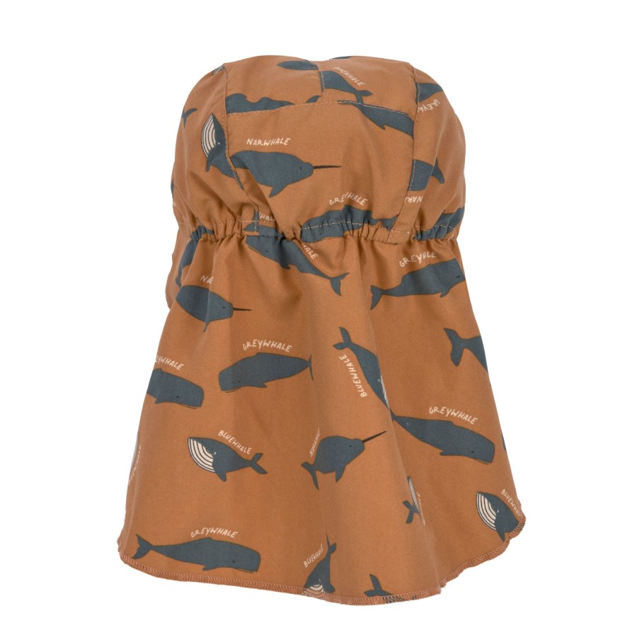 Kapelusz przeciwsłoneczny UV - Whale caramel / Lassig