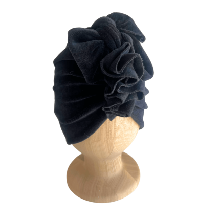 Turban Velvet Black Diamond 0-6m / Looks by Luks
