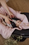 Letni muślinowy kocyk do fotelika - rose / Sleepee