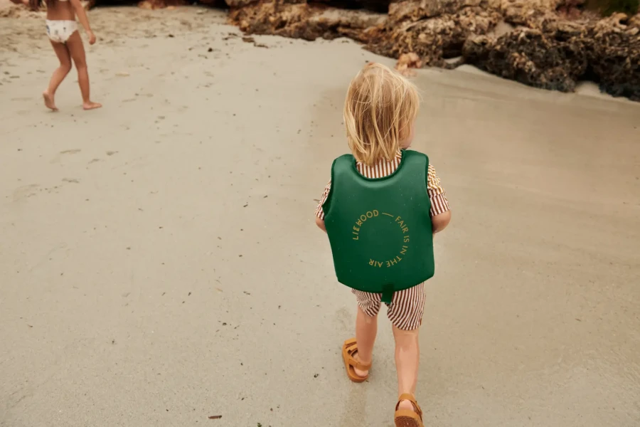 Kamizelka do pływania Dove Swim Vest - Sea creature, sandy / Liewood