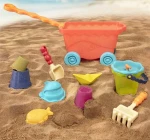 Wavey–Wagon - czerwony wózek, wagonik z akcesoriami do piasku / B.Toys