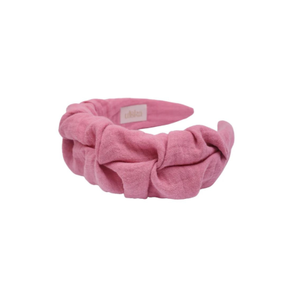 Opaska Marszczulka muślinowa PINK LEMONIADE / UL&KA