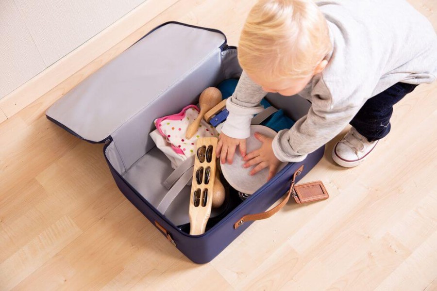 Walizka dziecięca Mini Traveller Granatowa / Childhome CWSCKNA