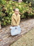 Walizka dziecięca Mini Traveller szara mięta / Childhome CWSCKGR