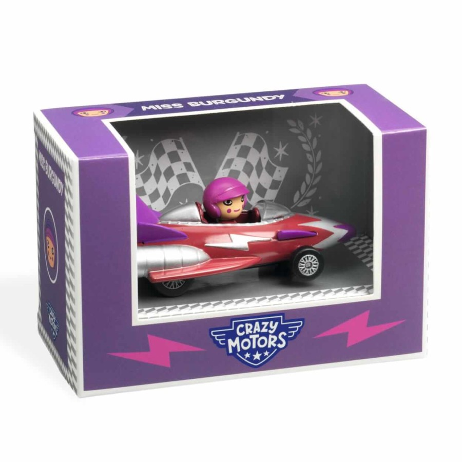 Autko CRAZY MOTORS - MISS BURGUNDY / Djeco DJ05483