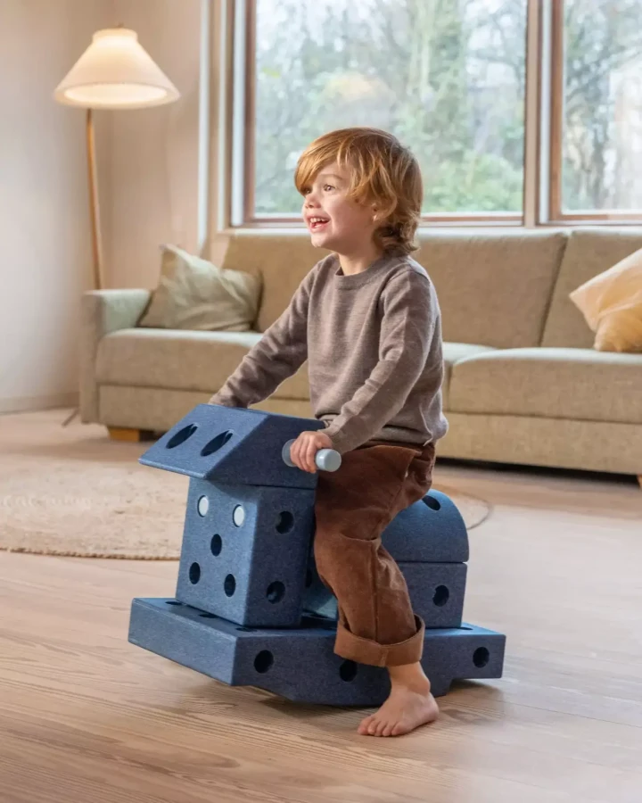 Explorer set - Kreatywne klocki rozwijające motorykę dużą: deep blue, sky blue 8w1 / MODU