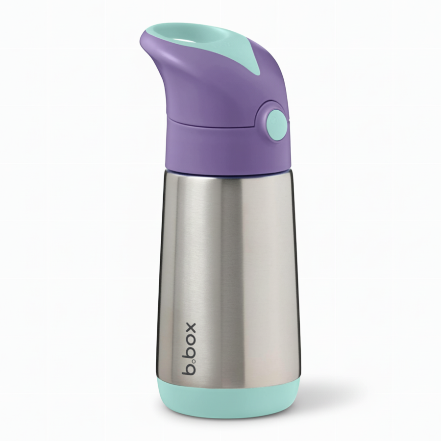 Termobutelka ze słomką LILAC POP 350 ml / b.box