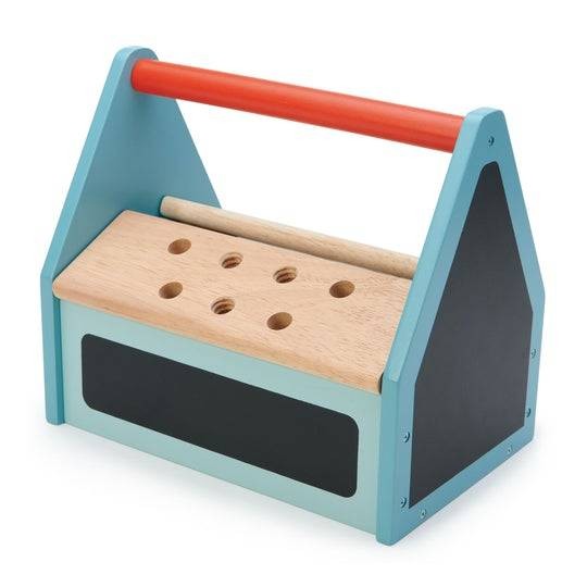 Drewniana skrzynka z narzędziami / Tender Leaf Toys TL8563