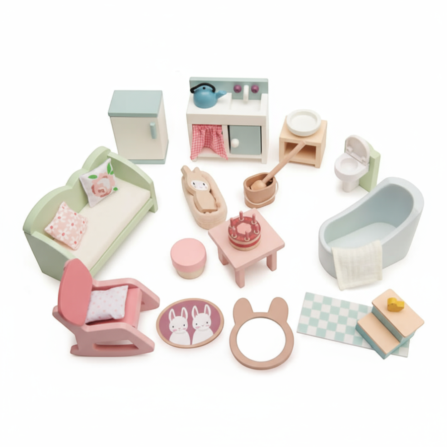 Zestaw mebelków do domku / Tender Leaf Toys TL8166