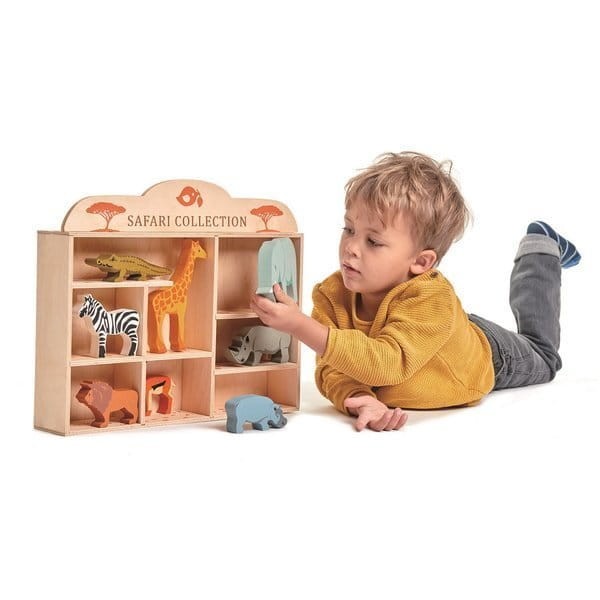Drewniane figurki do zabawy - zwierzęta Safari / Tender Leaf Toys