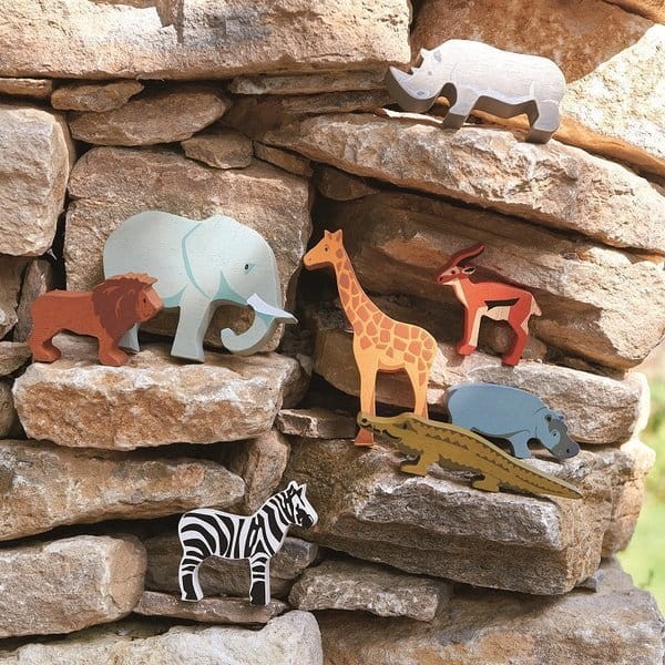 Drewniane figurki do zabawy - zwierzęta Safari / Tender Leaf Toys
