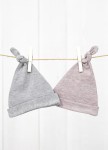 Czapeczka Krasnal 2-pack Jasny szary/Róż ROZMIARY / Sleepee