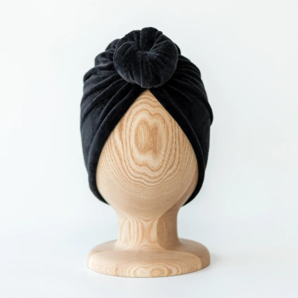 Turban No.2 Velvet Black Diamond / Looks by Luks