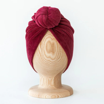 Turban No.2 Velvet Crimson Red / Looks by LUKS