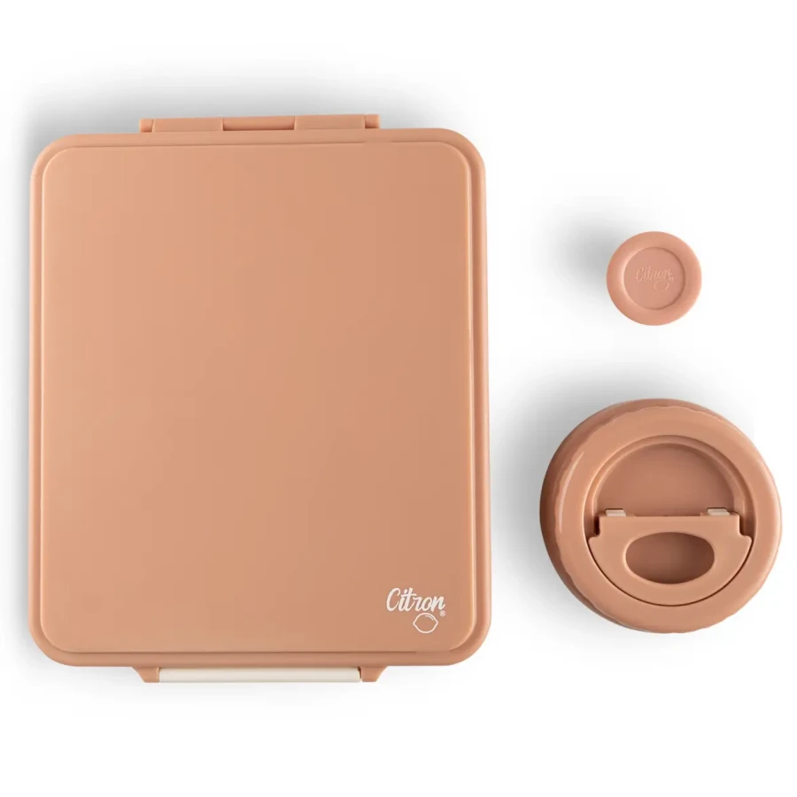 Grand lunch box z termosem - Blush Pink / Citron