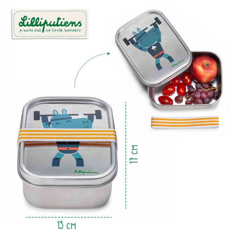 Lunchbox ze stali nierdzewnej Super Nosorożec Marius / Lilliputiens